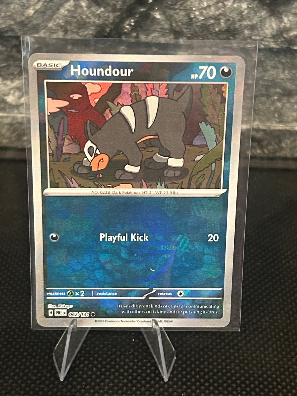 Pokemon Houndour Pokeball 062/131 Holo from Prismatic Evolutions M/NM‎